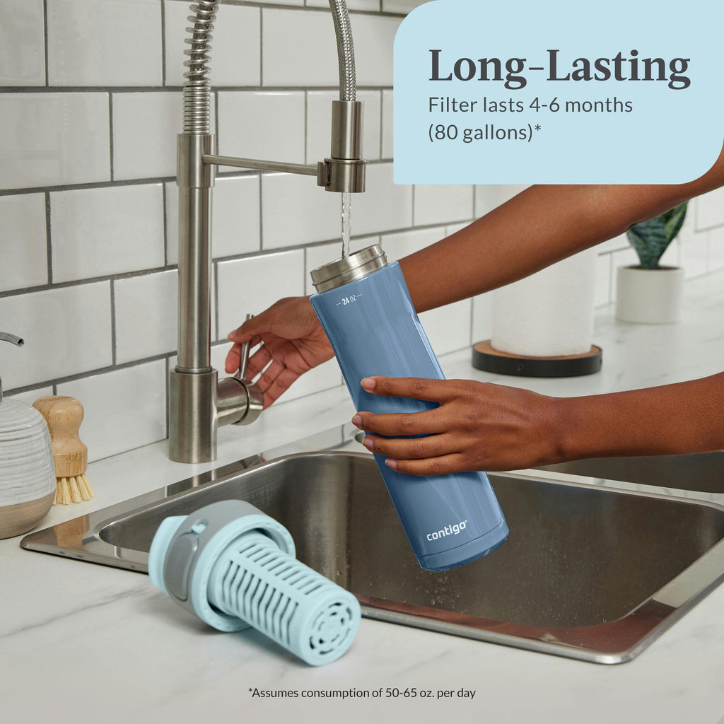 Contigo® Replacement Filter for Clybourn FreeFlow Filter Water Bottle with AUTOSEAL® Lid