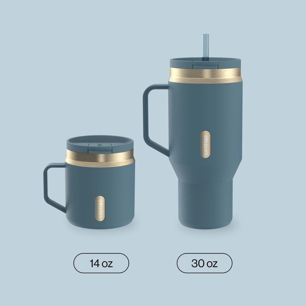 30 oz SnapSeal™ Tumbler (w/ Straw & Handle)