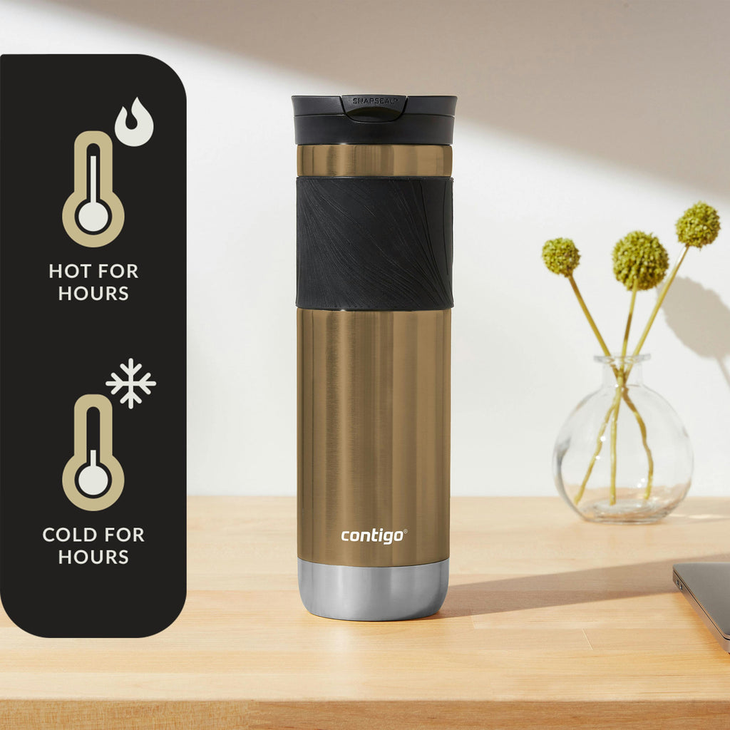 Contigo® Byron 2.0 Stainless Steel Travel Mug with SNAPSEAL™ Lid and Grip, 24oz