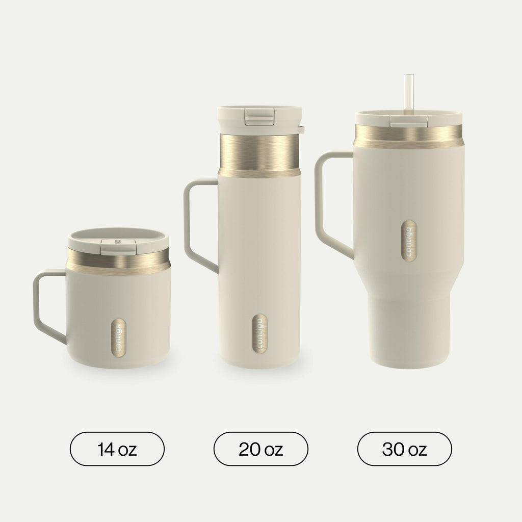 30 oz SnapSeal™ Tumbler (w/ Straw & Handle)