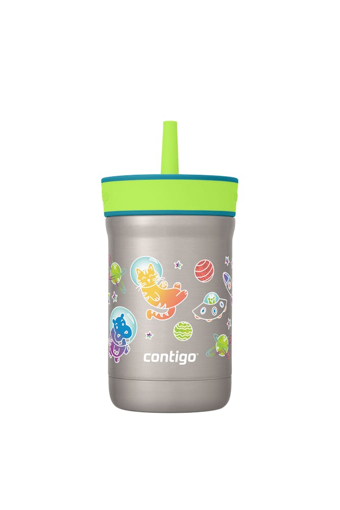 Kids Leighton Spill-Proof Stainless Steel Tumbler with Straw, 12oz Q3